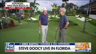PopStroke CEO Greg Bartoli joins Steve Doocy on the mini golf course