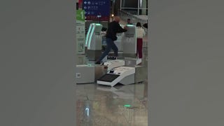Tourist destroys check-in desks in Hong Kong airport rampage