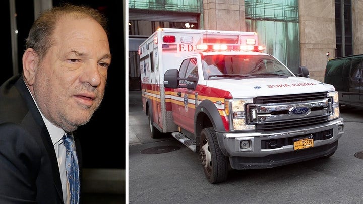 Harvey Weinstein hospitalized en route to Rikers after experiencing heart palpitations, high blood pressure