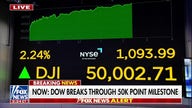 Dow hits 50,000 for the first time