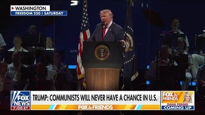 Trump declares communists will never have a chance in the US