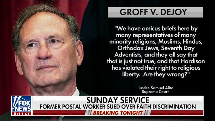 Supreme Court hears dispute after Christian postal worker refuses to work on Sundays