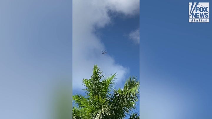 Helicopter hovers area surrounding Marjory Stoneman Douglas High School ahead of school shooting reenactment 