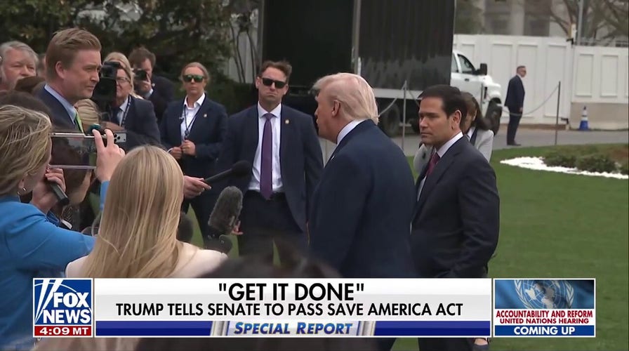 President Trump tells Senate to walk SAVE America Act