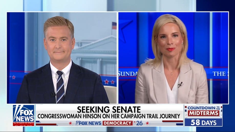 Hinson weighs affordability, Iran in tight Iowa Senate race