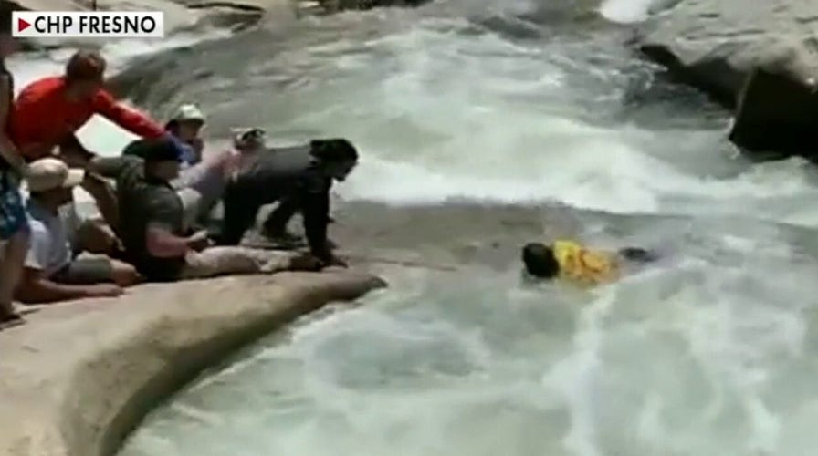 Off-duty California police officer on rescuing hiker caught in whirlpool