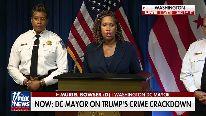 DC mayor touts 'huge decrease in crime' after Trump announces takeover of police