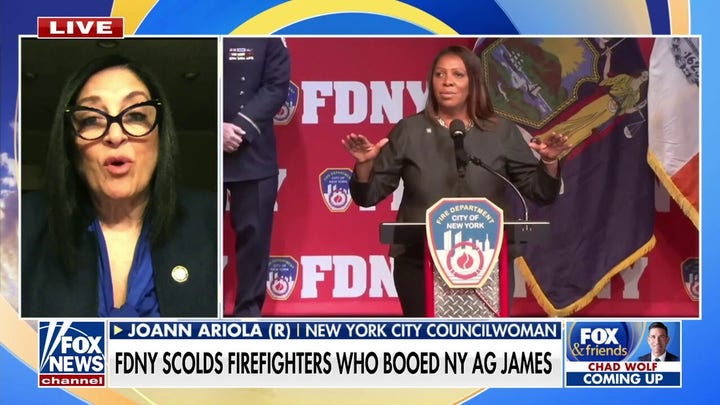 Official reacts to FDNY scolding firefighters who booed AG James: 'There should be no retribution'