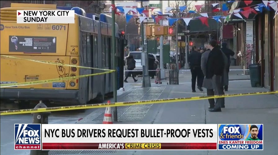 New York City public transit bus struck by gunfire