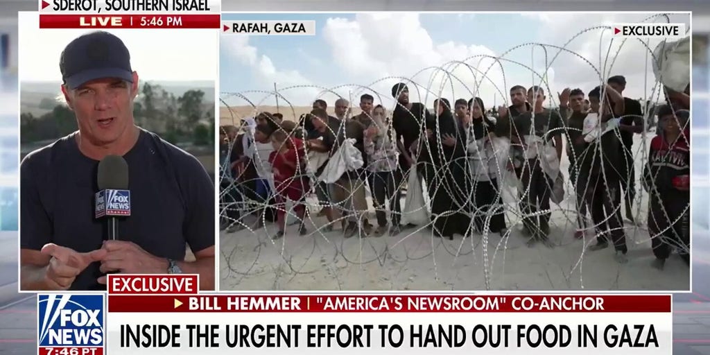 Fox News gets rare access inside a Gaza aid center