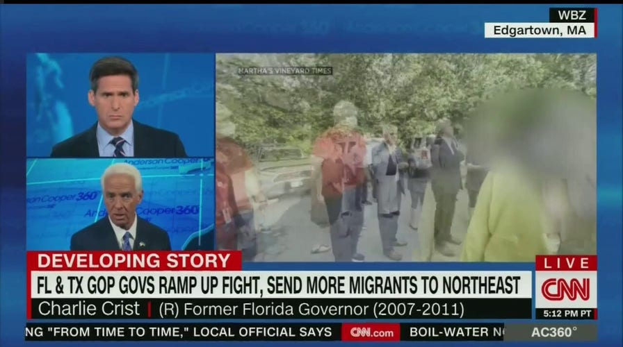 Florida Democratic gubernatorial nominee Crist responds after migrants flown to Martha's Vineyard by Gov. DeSantis