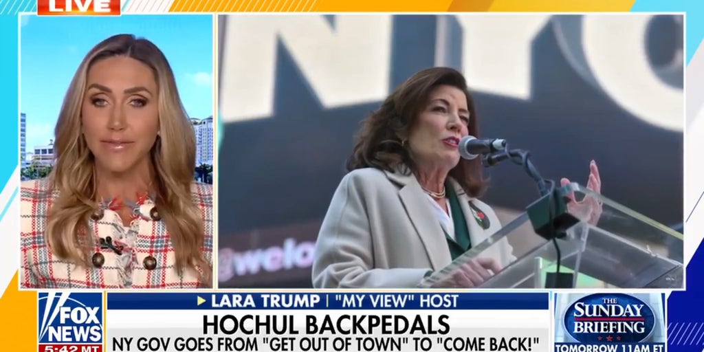 Lara Trump reacts to Dem flip-flops as Hochul begs rich New Yorkers to return