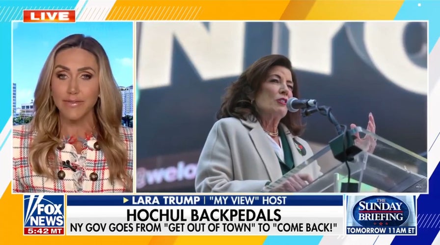 Lara Trump reacts to Dem flip-flops arsenic Hochul begs affluent New Yorkers to return