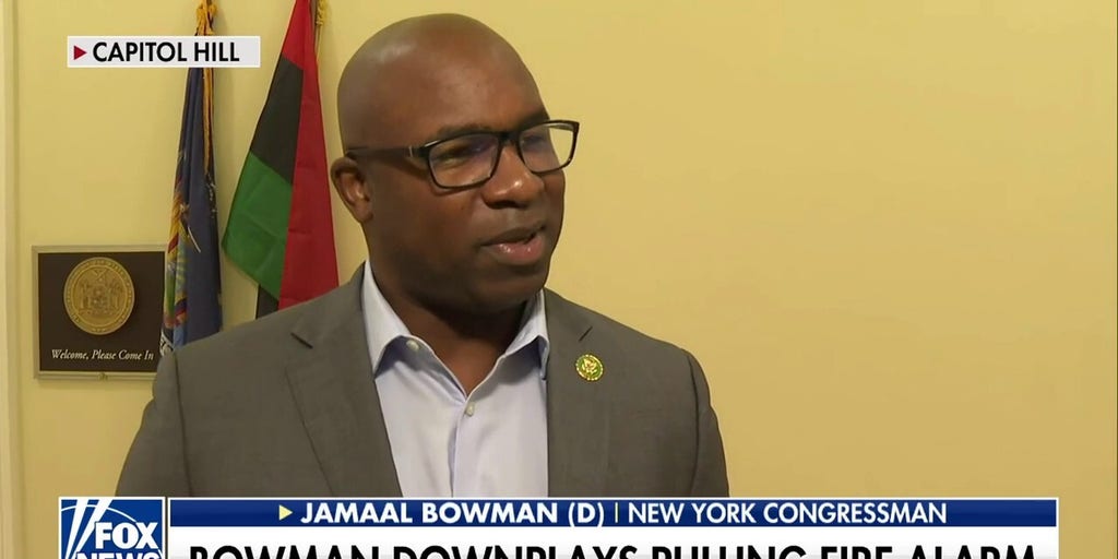 Rep. Jamaal Bowman Denies Pulling Fire Alarm To Delay Vote | Fox News Video