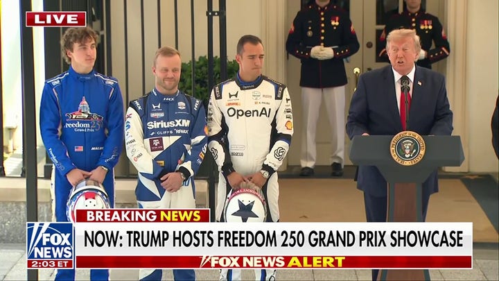 Top IndyCar drivers visit the White House ahead of the Freedom 250 Grand Prix
