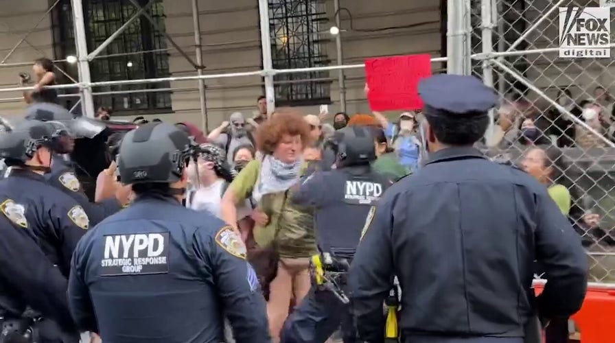 NYPD make arrests during anti-Israel march and secure scene near Met Gala