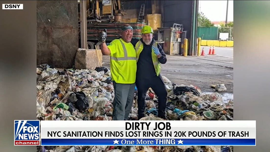 NYC sanitation workers find lost rings in 20K pounds of trash