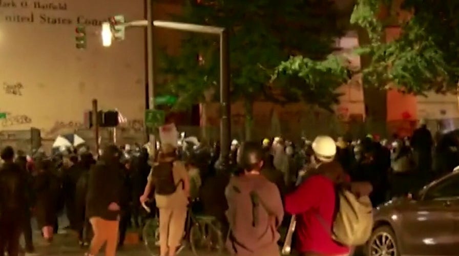 Federal agents make aggressive sweep through Portland on 57th straight night of unrest