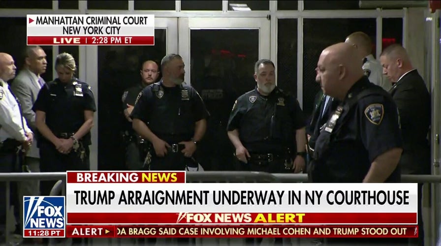 Trump goes into arraignment without saying a word to press