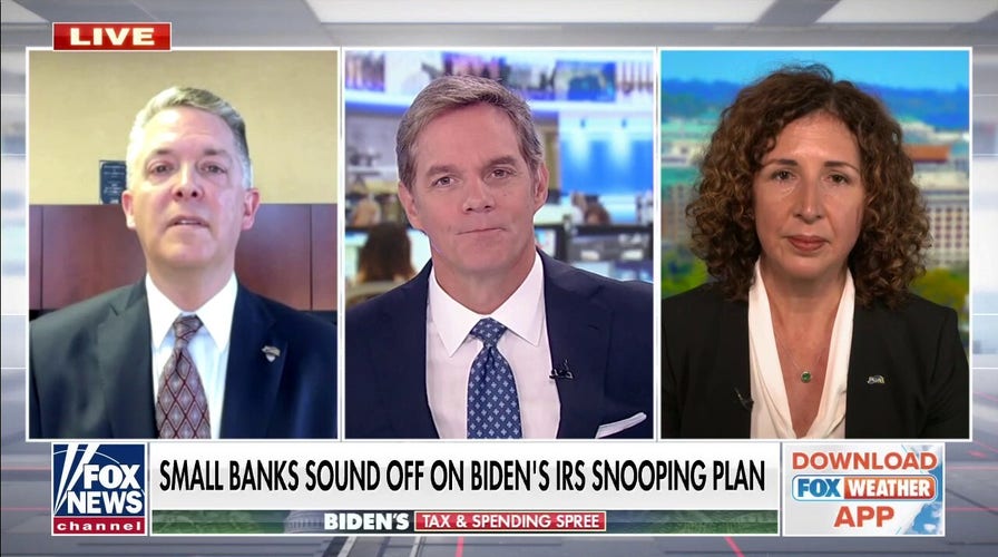 Small bank executives vehemently oppose Biden administration's IRS snooping plan