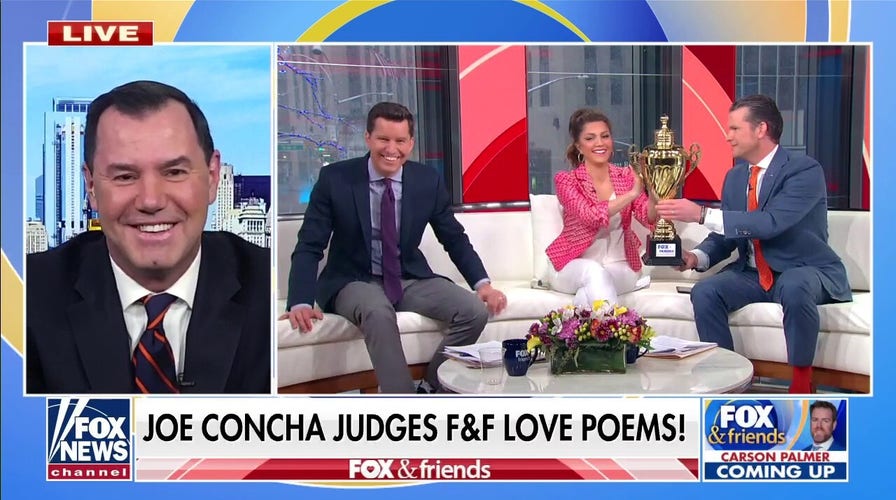 Joe Concha judges 'Fox & Friends Weekend' Valentine's Day poetry contest