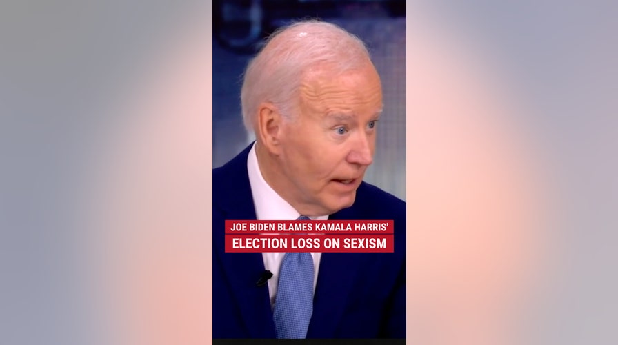 Joe Biden blames Kamala Harris' election loss on sexism