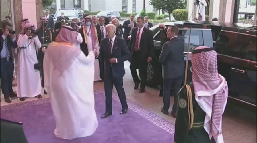 President Biden fist bumps Saudi Arabian Crown Prince Mohammed bin Salman