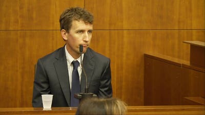 Patrick Clancy recounts finding wife after she said she tried to kill herself