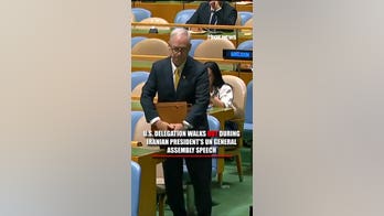 UN delegation walks out during Iranian president’s speech