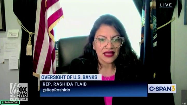 Rep. Rashida Tlaib clashes with top bank CEOS: 'The road to hell for America' 