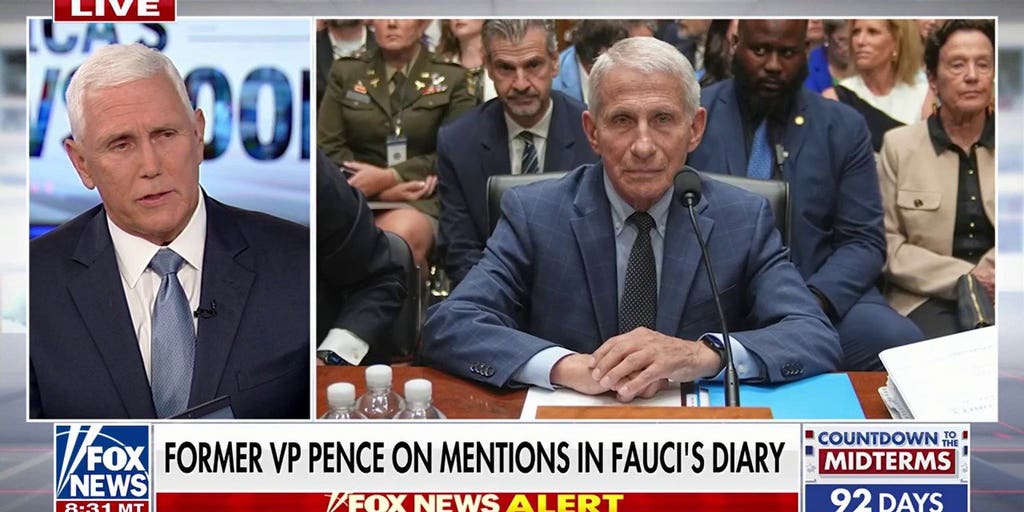 Pence reflects on 'troubling' moments with Fauci during COVID pandemic