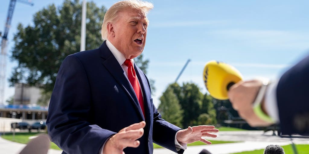 WATCH LIVE: Trump speaks to reporters ahead of Ohio campaign swing