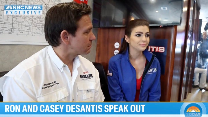 Casey DeSantis grows emotional during NBC interview about husband's support amid cancer fight