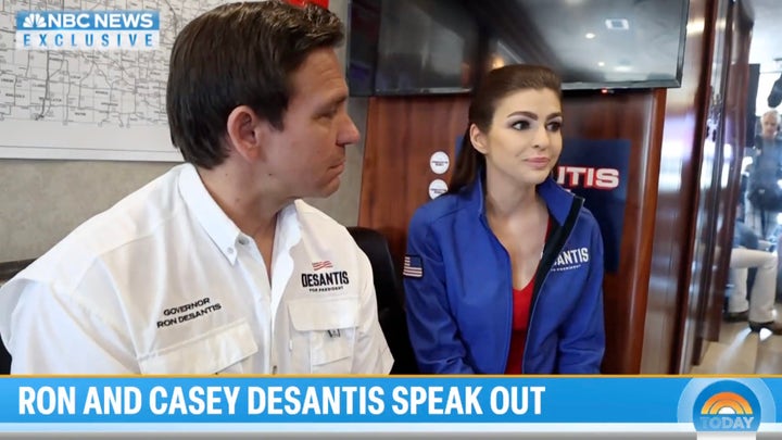 Casey DeSantis grows emotional during NBC interview about husband's support amid cancer fight