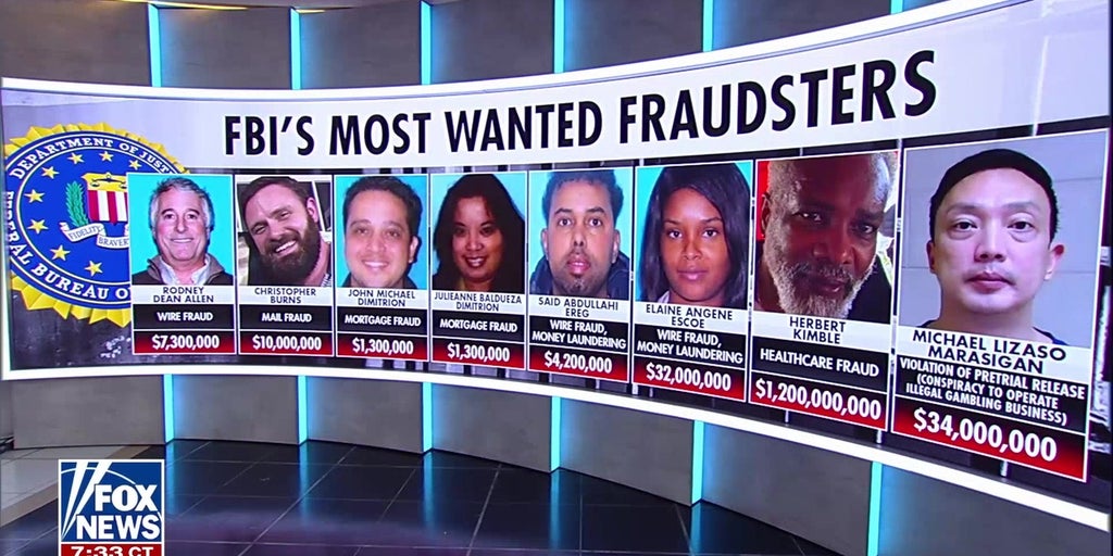 FBI unveils 'Most Wanted Fraudsters' list