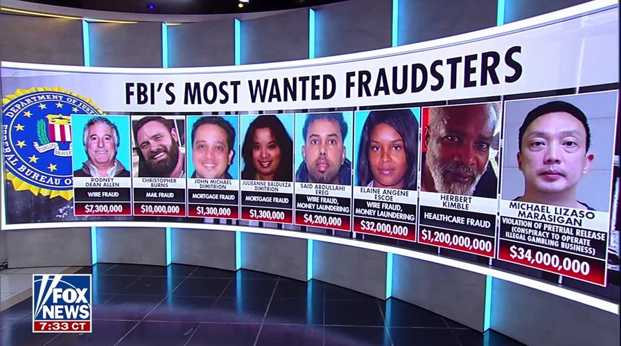 FBI unveils 'Most Wanted Fraudsters' list