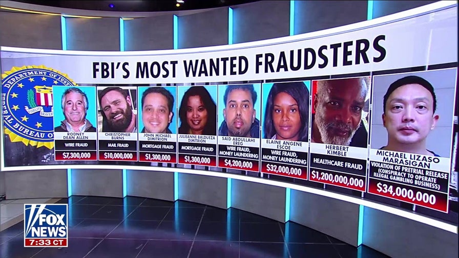 FBI unveils 'Most Wanted Fraudsters' list
