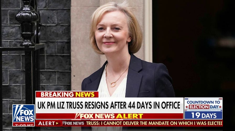 British Prime Minister Liz Truss resigns after 44 days in office