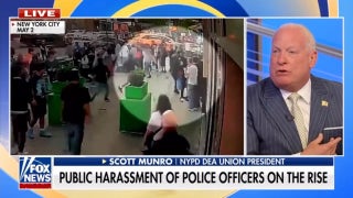 NYPD officers rally at City Hall for protection against doxxing and harassment on the job