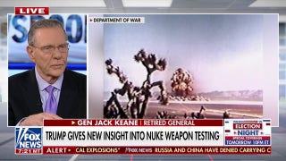  Trump is ‘taking a stand’ against Putin over nuclear weapon testing, Gen. Jack Keane says - Fox News