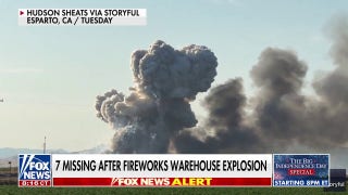 Search begins for seven missing in Northern Calif. fireworks warehouse explosion