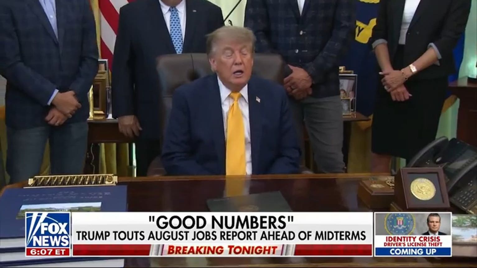 Trump touts positive jobs report, pushes for peace in Ukraine and Iran