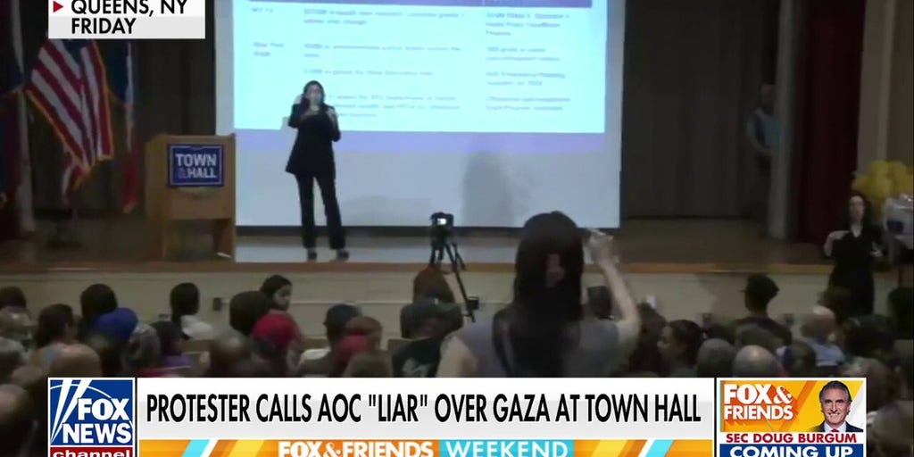 AOC called a ‘liar’ by protester during town hall clash