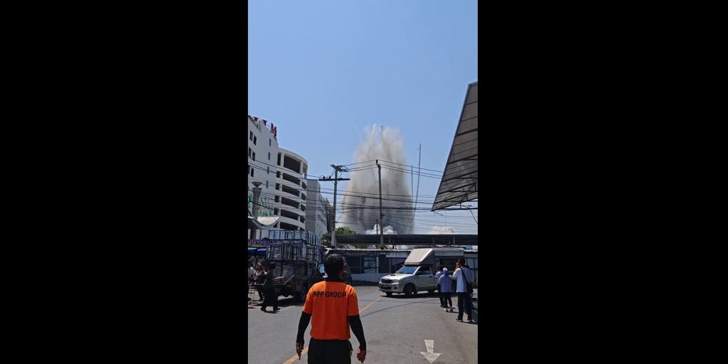 Apartment building collapses in Bangkok, Thailand, following earthquake