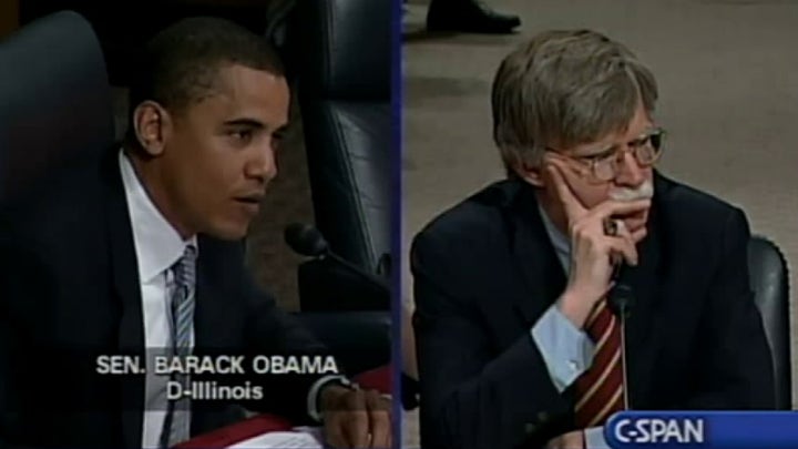 Barack Obama questions John Bolton's judgment at Senate confirmation hearing