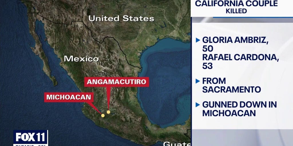 California couple killed in Mexico while on vacation