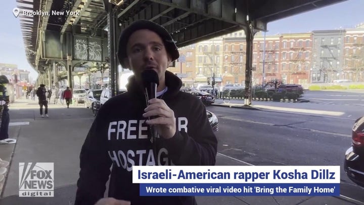 Rapper Kosha Dillz, an Israeli-American, wrote the combative viral video hit "Bring the Family Home"