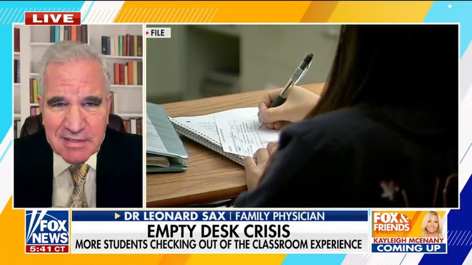 Dr Leonard Sax explains why boys and girls are skipping school