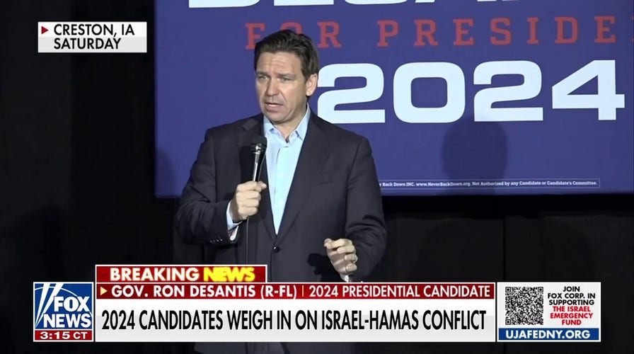 DeSantis says US should not accept Palestinian refugees from Gaza