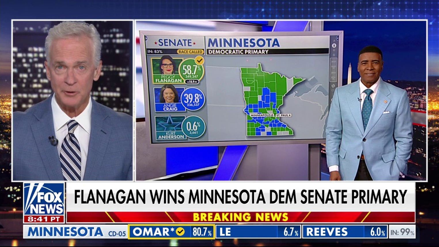 Flanagan wins Minnesota Dem Senate primary